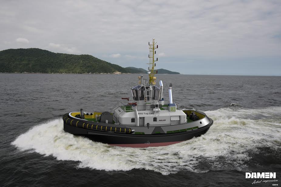 First Reverse Stern Drive Compressed Natural Gas-Fueled Tug Planned