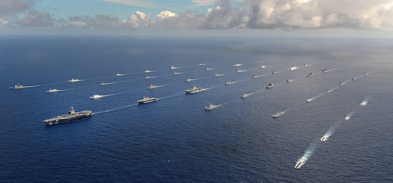 Over 40 Naval Ships Join for Rare Photo Op