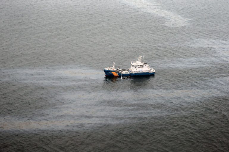 Swedish Coast Guard Cleaning Up 37-Year-Old Oil Spill