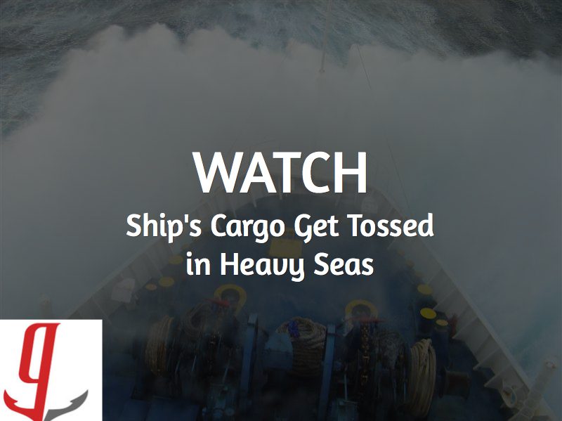 WATCH: Car Carrier’s Cargo Gets Tossed in Heavy Seas