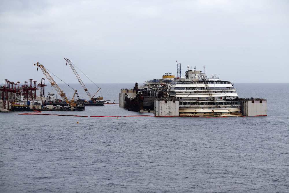 Refloating the Costa Concordia: Successful First Day – UPDATE