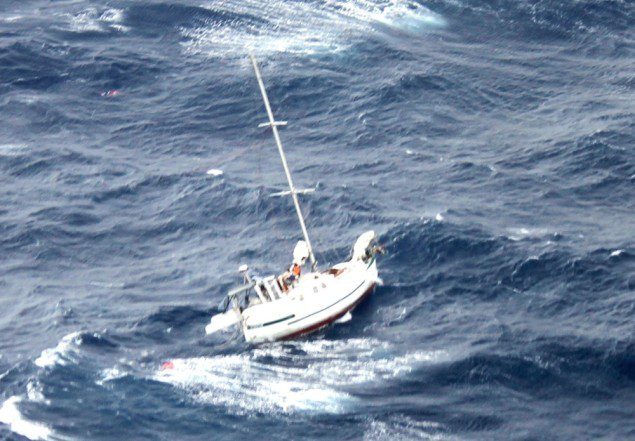 Rescue underway for sailboat caught in Hurricane Julio