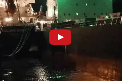 Incident Video: Low Tide Causes Collision in Buenaventura, Colombia