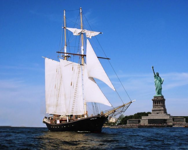 Tall Ship Tour Runs Aground Near Statue of Liberty