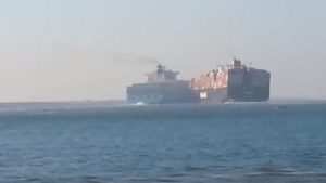 collision containerships suez canal