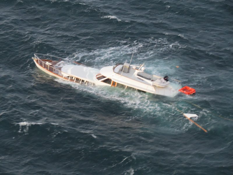 Coast Guard Rescues Two From Sinking Yacht in Washington [PHOTOS]