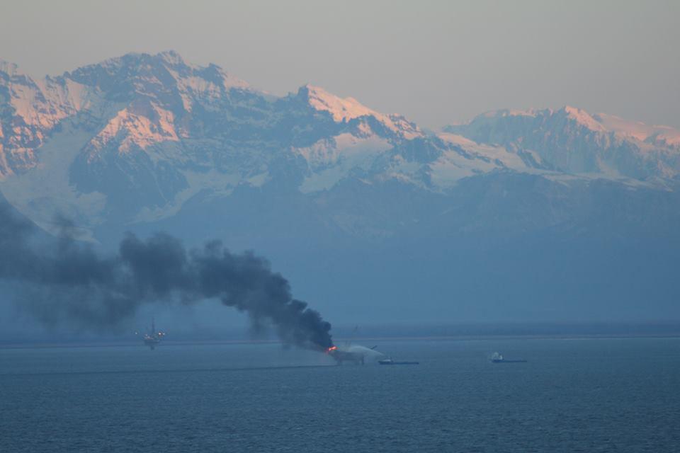 Coast Guard Responding to Fire Aboard Cook Inlet Drilling Platform