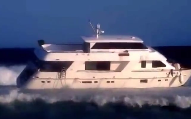 This Is What Happens When You Run Your Luxury Yacht Aground in Brazil