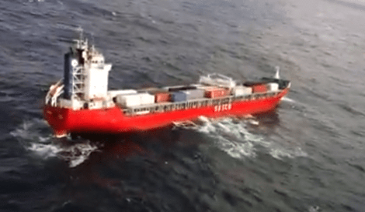 Update: Tow Line Secured to Adrift Cargo Ship Off British Columbia