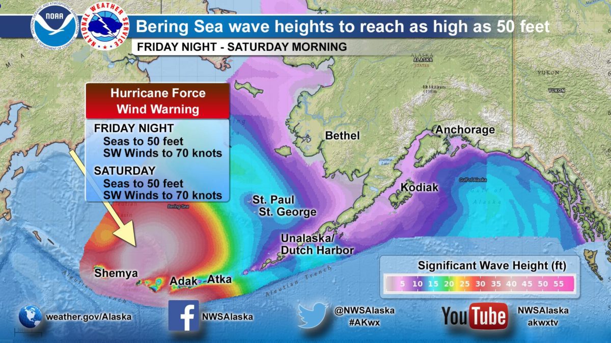 Bering Sea In Crosshairs of Monster Storm