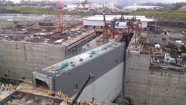 Watch: Massive Expanded Panama Canal Gate Slides Right Into Place
