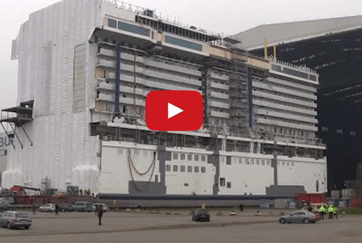 Watch: Meyer Werft Floats Giant Megablock for New Breakaway PLUS Cruise Ship