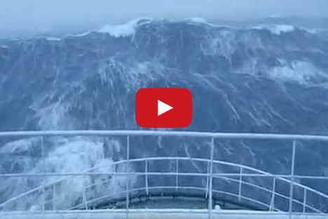 Video: Ship Takes On Monster Waves