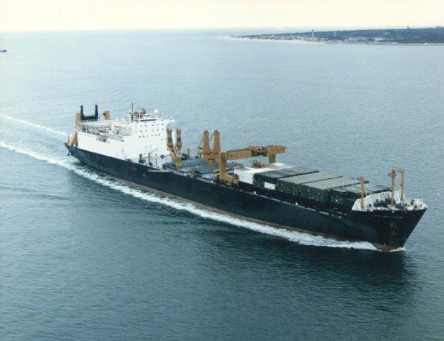 The Military Sealift Command prepositioning vessel USNS Sgt. Matej Kocak (T-AK 3005). File Photo courtesy U.S. Navy