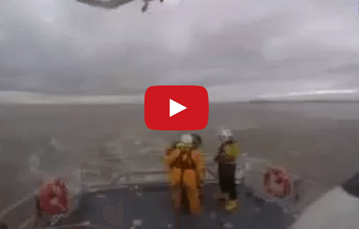 Video: RNLI Helicopter Rescue Training Marriage Proposal