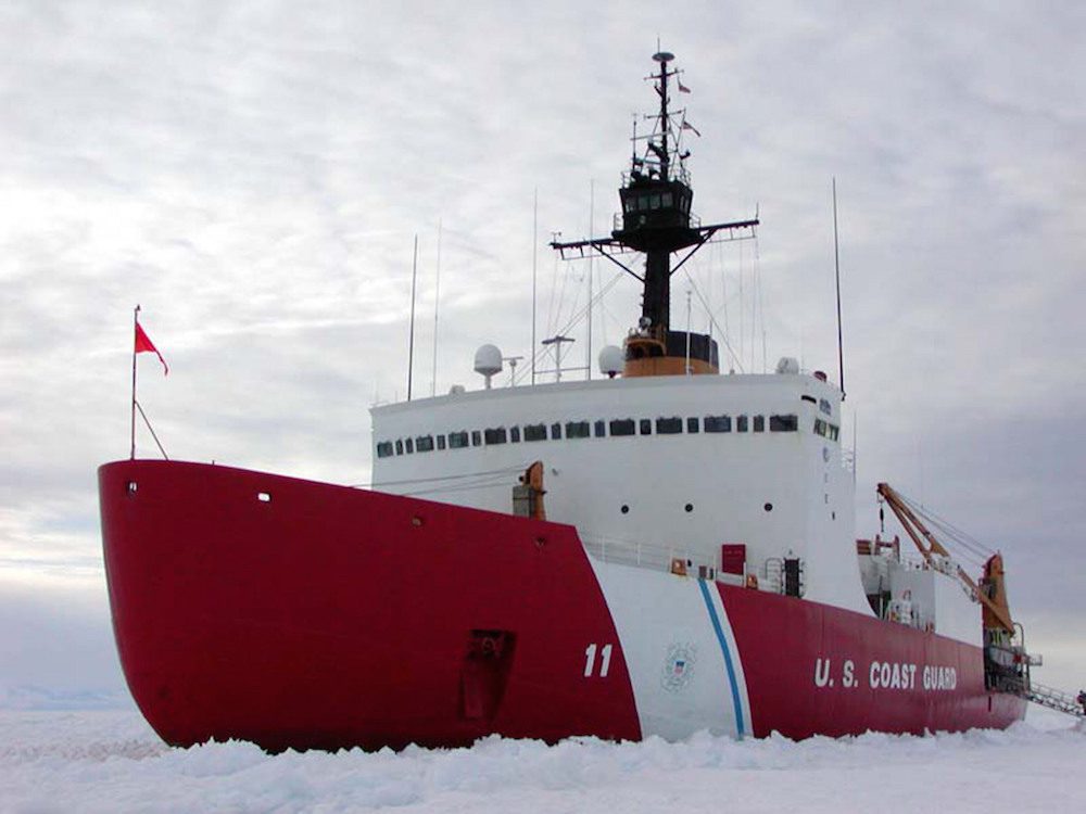 USCGC Polar Star Battles Snow, Icebergs to Reach Stranded Fishing Vessel Off Antartica