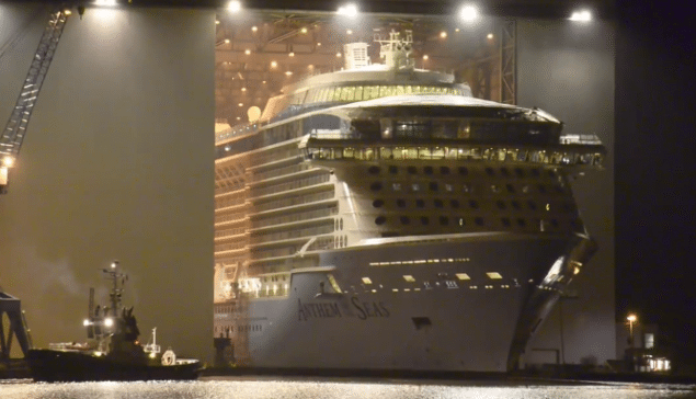 Anthem of the Seas float-out