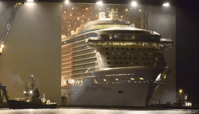‘Anthem of the Seas’ Float-Out at Meyer Werft [VIDEOS]