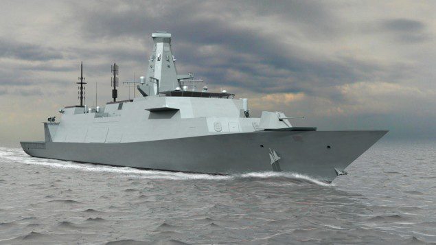 An early rendering of the Type 26 warships. Photo (c) BAE Systems
