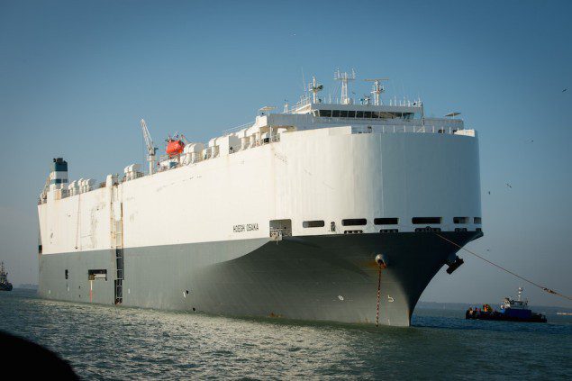 Undated photo of the Hoegh Osaka car carrier courtesy Hoegh Autoliners