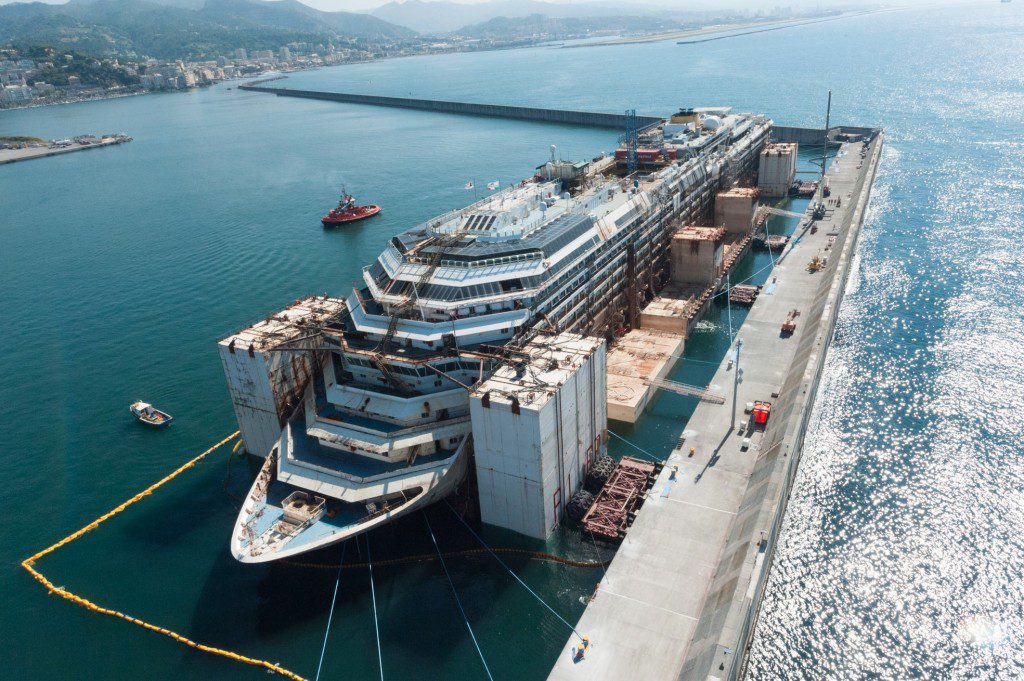 The Four Phases of the Costa Concordia Dismantling Project