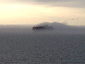 msc stella fog containership chesapeake bay