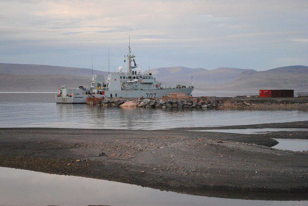 HMCS GOOSE BAY at Nanisivik. Wikimedia Commons