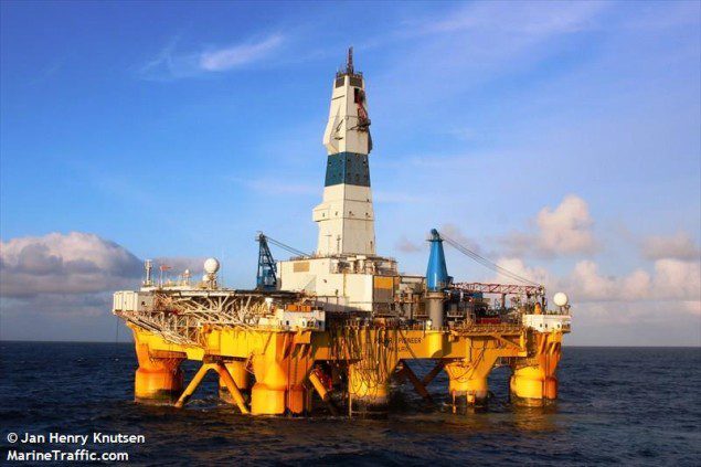 File photo of Transocean's Polar Pioneer rig, one of two Photo (c) MarineTraffic/