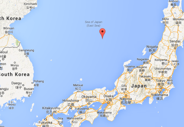 Sinking Cargo Ship Abandoned in Sea of Japan