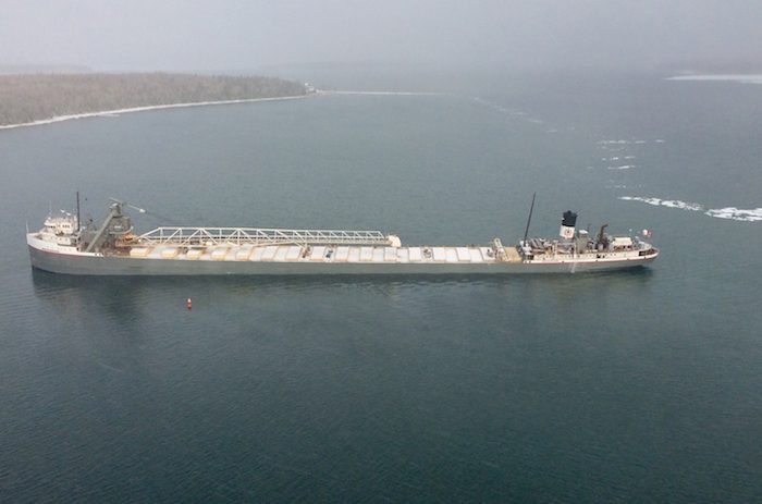 Canadian Bulk Carrier Hard Aground in St. Marys River