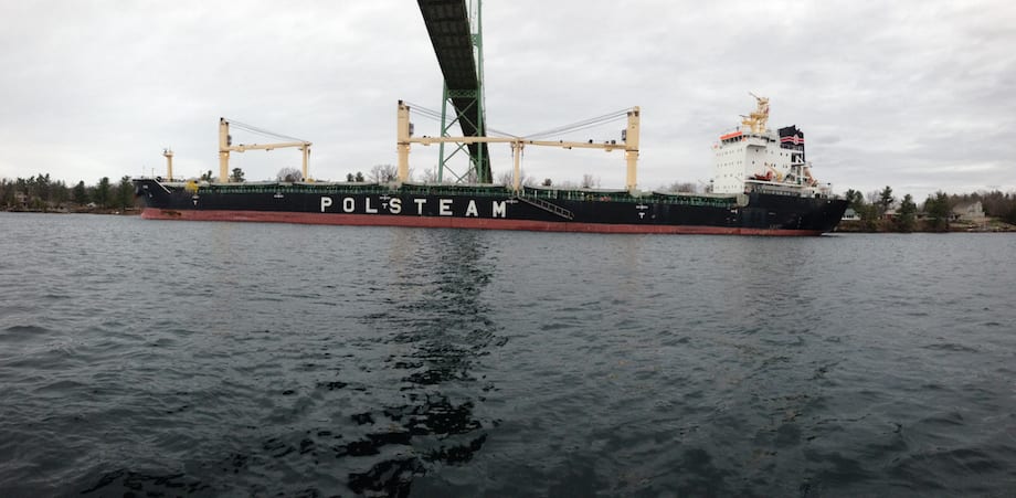 Polsteam Bulk Carrier Refloated in St. Lawrence River