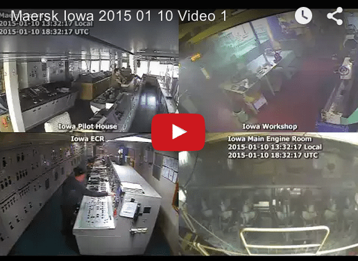Raw Video: Maersk Iowa Engine Room Fire and Response in Real-time