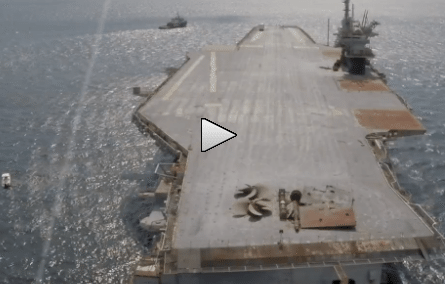 Ex-USS Ranger Has Seen Better Days – Drone Video