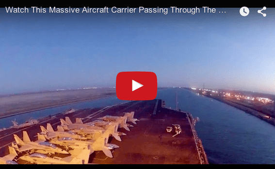 Video: USS Theodore Roosevelt Suez Canal Time Lapse