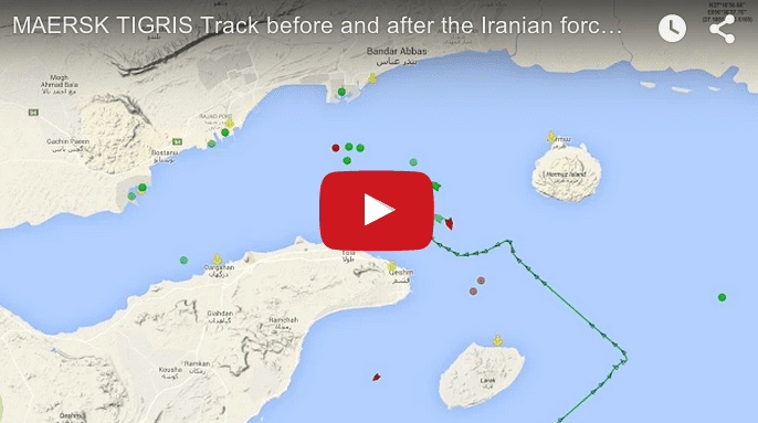 AIS Replay Shows Moment Maersk Tigris Was Picked from Busy Shipping Lane