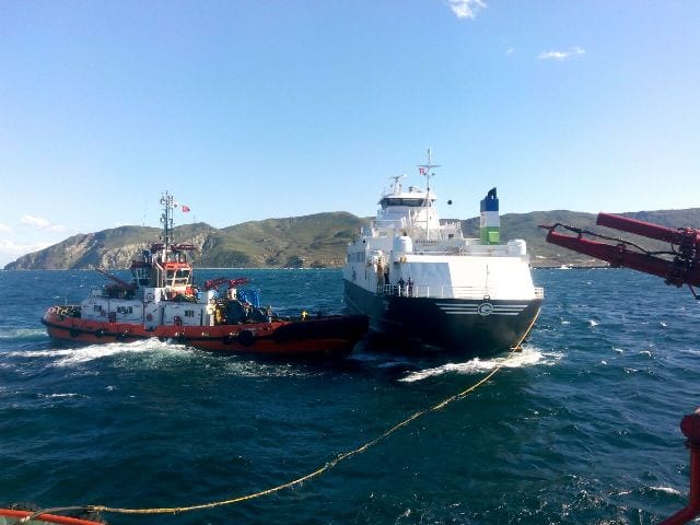 Turkish RoPax Ferry GOKCEADA-1 Refloated