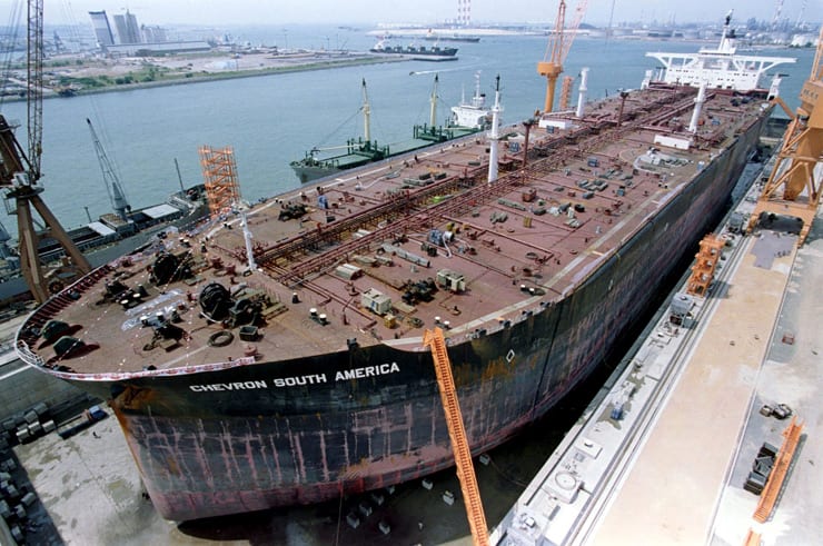 chevron south america ulcc jurong shipyard drydock