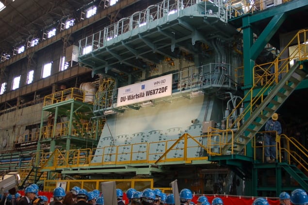 The Wärtsilä W6X72DF Technology Demonstrator in Kobe, Japan