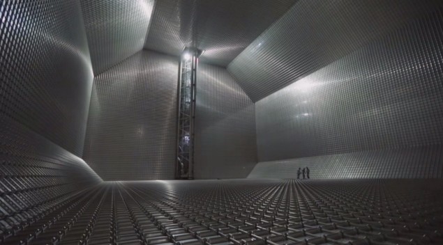 The inside of the GTT LNG containment tank. Photo: Chevron