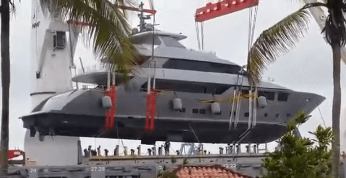 WATCH: Mega Yacht Lift Goes Horribly Wrong
