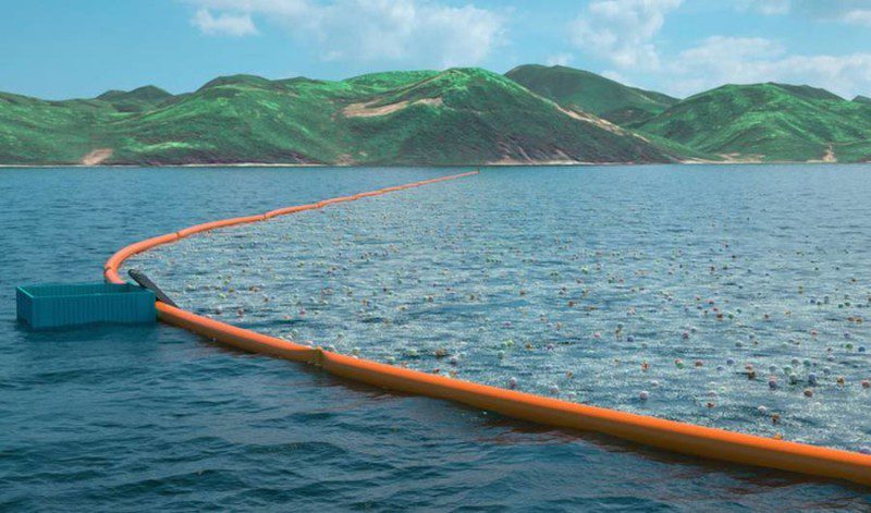 The Ocean Cleanup plastic boom