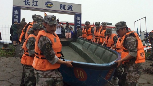 UPDATE: Chinese River Ship Capsizes In Storm, 458 People Aboard