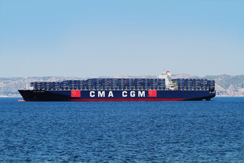 Ship Photo of the Day – CMA CGM Orfeo On Hand for Historic Contract Signing with China