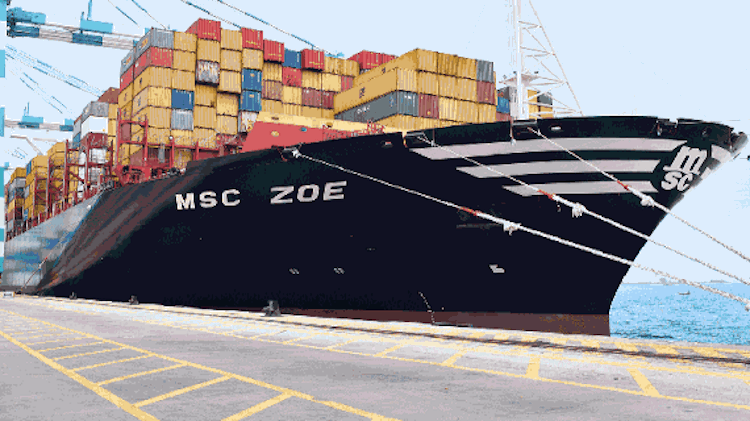 MSC ZOE Joins Ranks as World’s Largest Containership