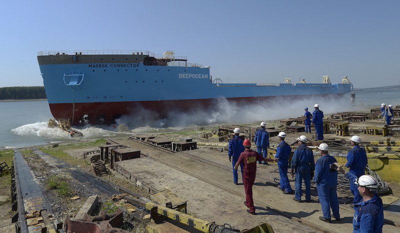 WATCH: Subsea Cable-Layer Maersk Connector Launched