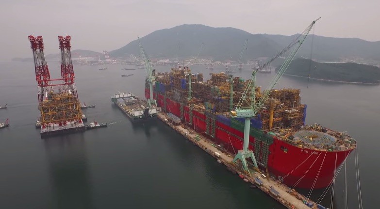 Prelude FLNG Taking Shape – Bird’s-Eye-View of Largest Floating Structure Ever Built