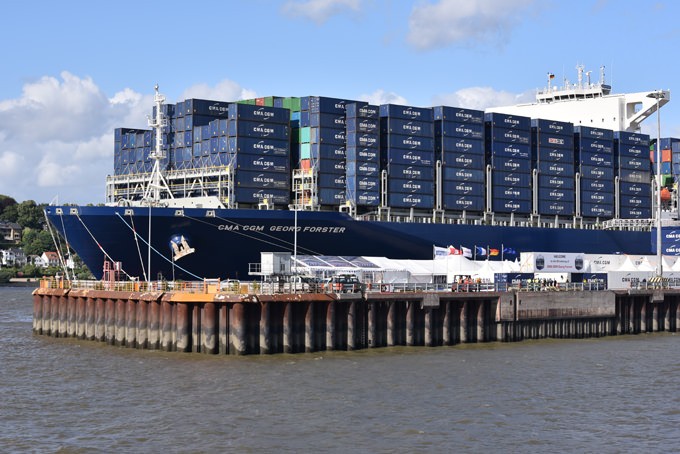 CMA CGM Group Christens Largest Ship to Date – 18,000 TEU CMA CGM Georg Forster