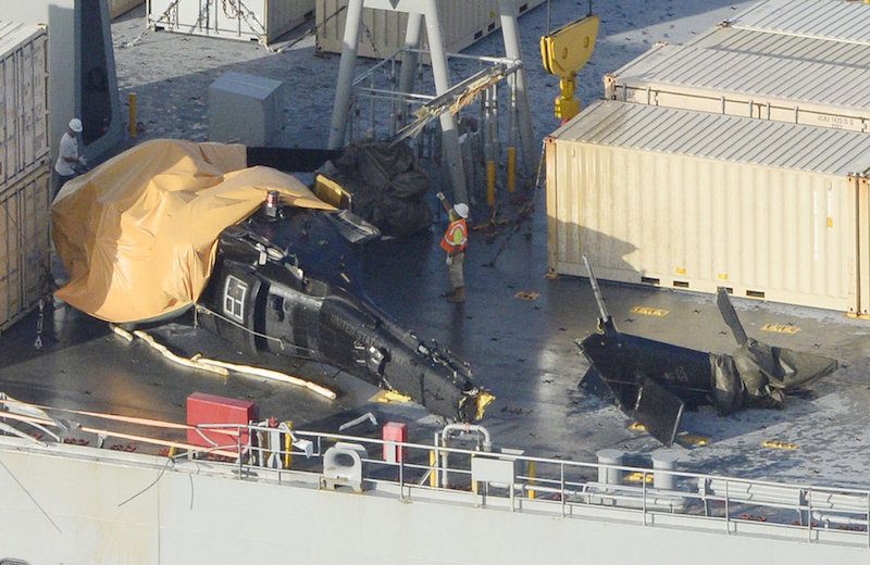 Seven Injured After U.S. Army Helicopter Crashes on Deck of MSC Cargo Ship – PHOTOS and VIDEO