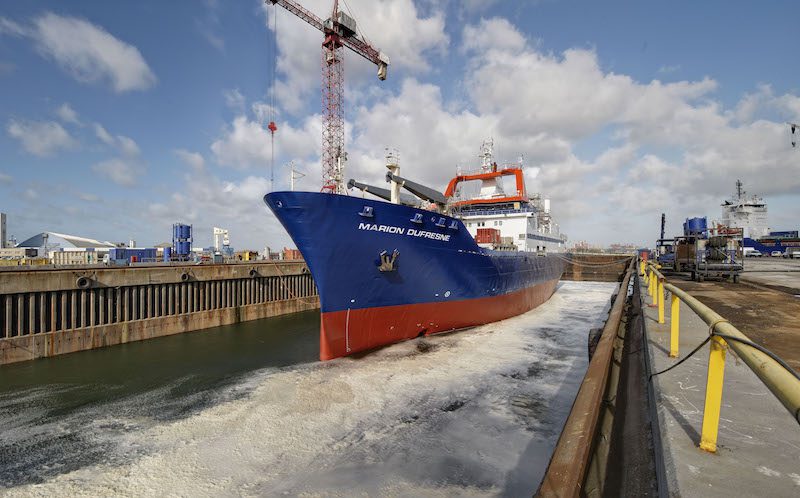 Marion Dufresne dock - Damen Shiprepair Dunkerque