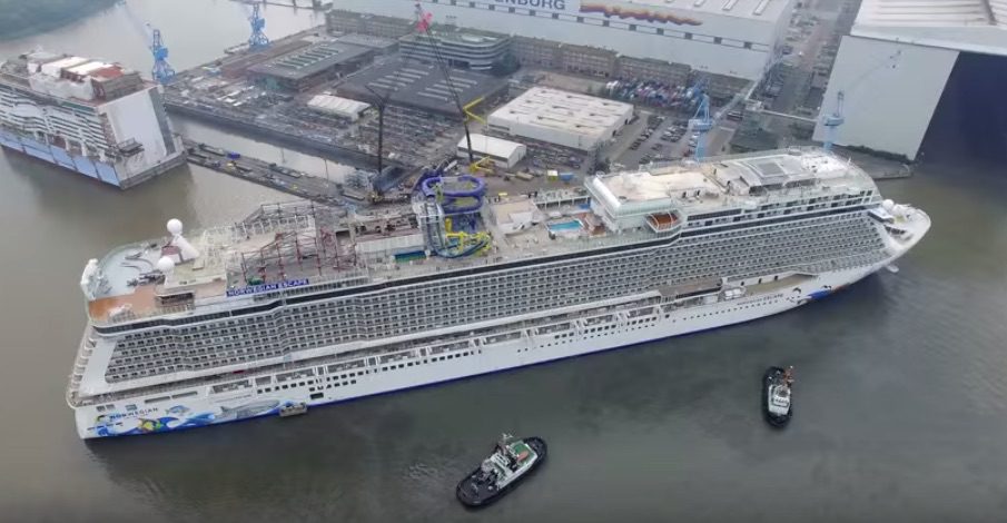 WATCH: Norwegian Escape Float-Out at Meyer Werft